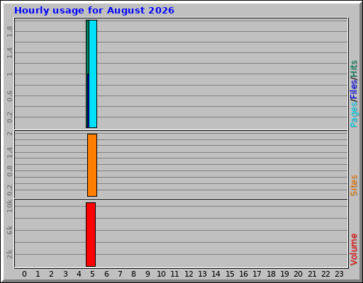 Hourly usage for August 2026 Hourly usage for August 2026