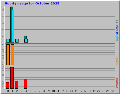 Hourly usage for October 2025 Hourly usage for October 2025