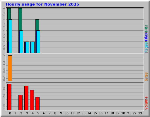Hourly usage for November 2025 Hourly usage for November 2025