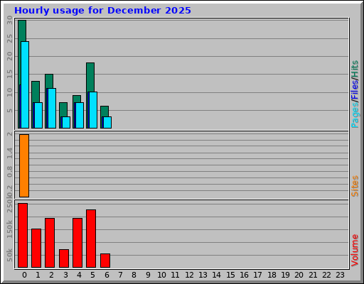Hourly usage for December 2025 Hourly usage for December 2025