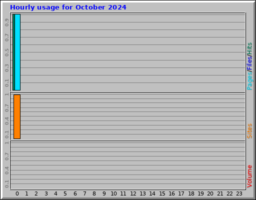 Hourly usage for October 2024