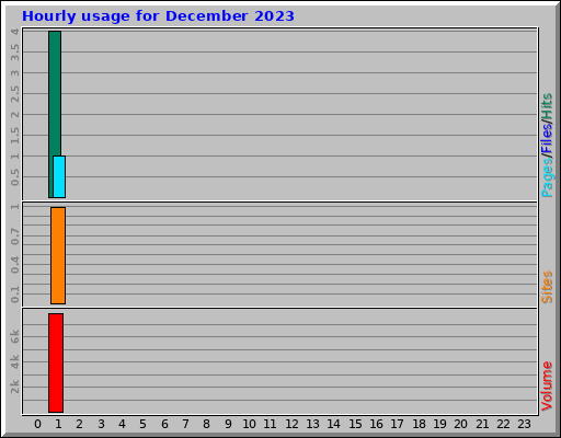 Hourly usage for December 2023
